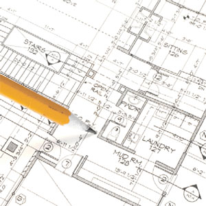 Drawing of a house map